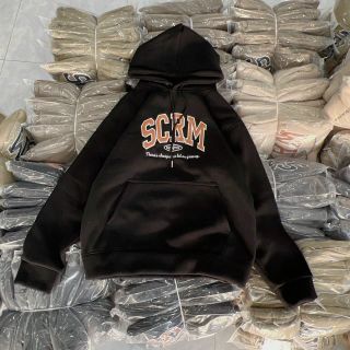 ÁO KHOÁC NỈ HOODIE NAM NỮ VỚI CHẤT VẢI DÀY DẶN MỀM MỊN DÁNG FORM RỘNG ĐẸP ÁO CÓ IN CHỮ SCRM SẮC NÉT ÁO ĐẸP HÀNG HOT TREND- HTM FASHION