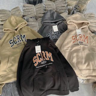 ÁO KHOÁC NỈ HOODIE NAM NỮ VỚI CHẤT VẢI DÀY DẶN MỀM MỊN DÁNG FORM RỘNG ĐẸP ÁO CÓ IN CHỮ SCRM SẮC NÉT ÁO ĐẸP HÀNG HOT TREND- HTM FASHION
