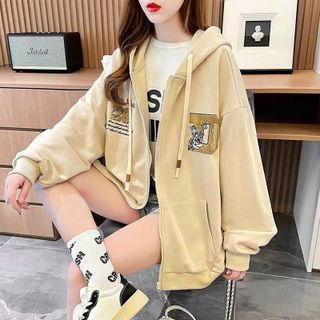 ÁO KHOÁC HOODIE NAM NỮ PHỐI THEO PHONG CÁCH HÀN QUỐC FORM RỘNG HÌNH THÊU SIÊU ĐẸP CỰC CHẤT LƯỢNG HÀNG HOT TREND-HTM FASHION giá sỉ