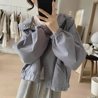 ÁO KHOÁC DA LỘN VỚI THIẾT KẾ THỜI TRANG NỮ CHẤT VẢI ĐẸP MẶC MÁT FORM CÁ TÍNH CÓ NÓN TRÙM ĐẦU TIỆN LỢI ÁO ĐẸP HÀNG HOT TREND-HTM FASHION
