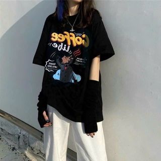 ÁO THUN NỮ FORM RỘNG CỰC KÌ ĐẸP CỔ TRÒN SIÊU HẤP DẪN IN NÉT CHỮ 3D COFEE HÀNG CUTE HOT TREND-HTM FASHION