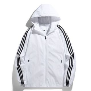 ÁO KHOÁC DÙ 2 LỚP PHỐI 3 SỌC CÓ NÓN ( LÓT LƯỚI) - HTM FASHION