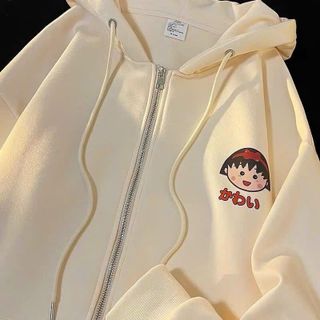 ÁO KHOÁC HOODIE NỮ CÓ DÂY KÉO KÈM CÓ MŨ 2 LỚP CHẤT NỈ LOGO THÊU HÌNH MẶT BÉ GÁI SIÊU CUTE ĐÁNG YÊU HOT TREND-HTM FASHION