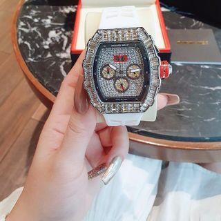 ĐỒNG HỒ CAO SU NAM TRUNG CẤP RI.CHA MI.LLER FULL ĐÁ
