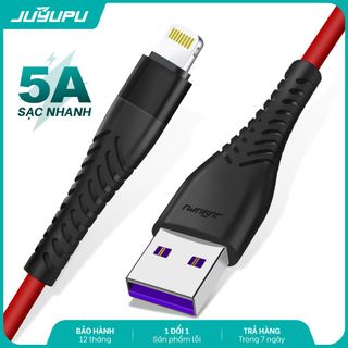 Dây sạc JUYUPU TP20 X128 sạc nhanh Lightning Micro Type C 5A cao cấp chính hãng cáp sạc