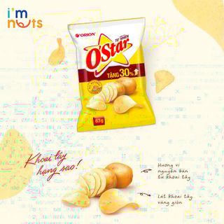 Bánh Snack khoai tây Ostar Orion đủ vị gói nhỏ và gói lớn giá sỉ