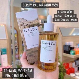 Serum trị mụn skin 1004, centella rau má