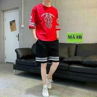 SÉT ĐỒ BỘ NAM THỂ THAO MÙA HÈ VỚI CHẤT VẢI THUN LẠNH CO GIÃN HỌA TIẾT ĐẸP THỜI TRANG - HTM FASHION