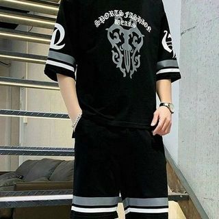 SÉT ĐỒ BỘ NAM THỂ THAO MÙA HÈ VỚI CHẤT VẢI THUN LẠNH CO GIÃN HỌA TIẾT ĐẸP THỜI TRANG - HTM FASHION