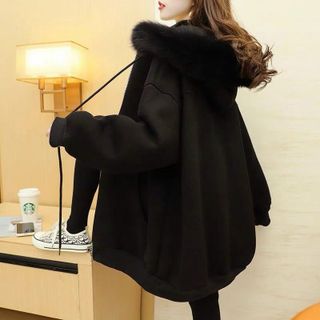 ÁO KHOÁC HOODIE NỈ BÔNG NAM NỮ VÀNH NÓN LÀM BẰNG LÔNG VŨ SIÊU ẤM CHẤT LIỆU VẢI DÀY DẶN FORM RỘNG BAO ĐẸP ÁO HOT TREND-HTM FASHION