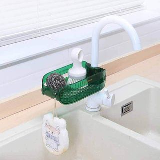 Kệ Nhựa Treo Vòi Nước Để Đồ Nhà Tắm, Khay Treo Bồn Rửa Bát Ráo Nước Mẫu Mới