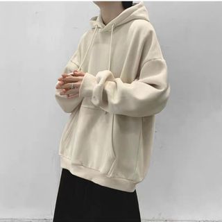 ÁO HOODIE NỈ BÔNG TRƠN FORM RỘNG NAM NỮ CÓ MŨ CAO CẤP - HTM FASHION
