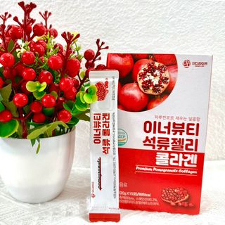 Thạch Collagen Lựu Đỏ Chính Hãng Hàn Quốc Hộp 15 Gói x 20g giá sỉ