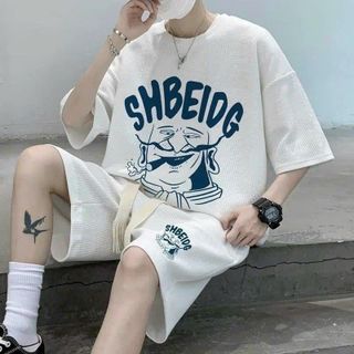 BỘ ĐỒ NAM NỮ FORM RỘNG IN HỌA TIẾT SHBEIOG CHẤT LIỆU COTTON CO GIÃN THOÁNG MÁT - HTM FASHION giá sỉ