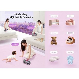 Máy Hút Bụi NONTAUS Mini Cầm Tay Mini Không Dây Giường Nệm Sofa Quần Áo Đa Năng Lực Hút 10000PA