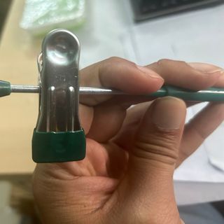 Móc áo gia dụng 02 kẹp inox, kẹp quần áo inox, móc treo thời trang - Kẹp quần áo giá sỉ