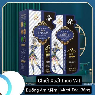 Dầu Gội Nhuộm Tóc tinh xuất Thực Vật ,dưỡng ẩm, mềm mượt tóc. Không gây kích ứng, 1hop 10goi (Hàng, Giá Tận Xưởng)