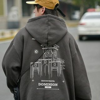 ÁO KHOÁC HOODIE NAM NỮ CÓ NÓN CỔ CHUI IN HỌA TIẾT DOMINION DÀY DẶN HOT TREND - HTM FASHION