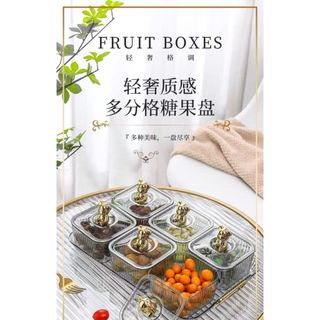Khay Đựng Mứt, Bánh Kẹo Tết Sang Trọng Phong Cách Bắc Âu - Bộ 4 khay và 6 khay