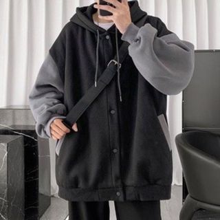 ÁO KHOÁC NỈ HOODIE CÓ NÓN PHỐI 2 TÔNG MÀU THỜI TRANG DÀY DẶN CAO CẤP - HTM FASHION