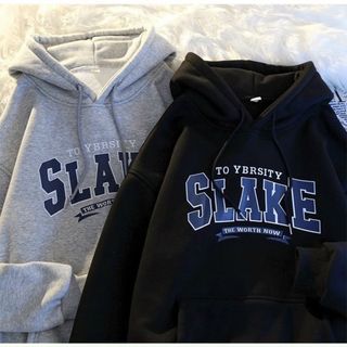 ÁO KHOÁC HOODIE NỈ BÔNG CÓ NÓN DÀY DẶN IN CHỮ SLAKE PHONG CÁCH HÀN QUỐC SIÊU ĐẸP - HTM FASHION giá sỉ