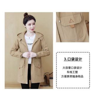 ÁO KHOÁC KAKI NỮ DÁNG DÀI FORM RỘNG PHONG CÁNH HÀN QUỐC CHỐNG NẮNG CHỐNG GIÓ HOT TREND - HTM FASHION