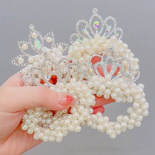 Dây Cột Tóc Đính Hạt Vương Miệng