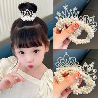Dây Cột Tóc Đính Hạt Vương Miệng