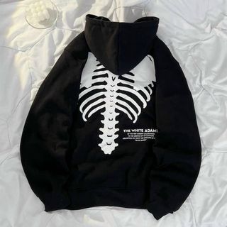 ÁO KHOÁC NỈ BÔNG IN HÌNH BỘ XƯƠNG DÀY DẶN - HTM FASHION