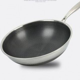 CHẢO TỔ ONG INOX CHỐNG DÍNH SÂU LÒNG 32CM