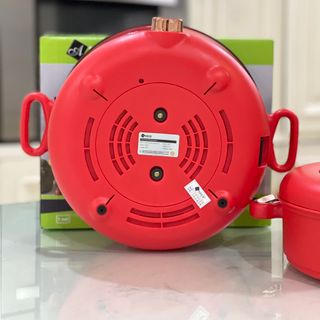 Nồi điện đa năng Arber ND03 3lit mầu đỏ hàng chính hãng bảo hành 12 tháng