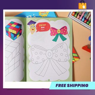 Bộ Sách Tô Màu 8 Cuốn Tô Màu Cho Bé Từ 3 - 4 Tuổi (Song Ngữ Anh Việt)