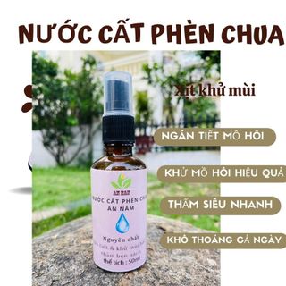 Nước cất phèn chua khử hôi nách, hôi chân - 100ml