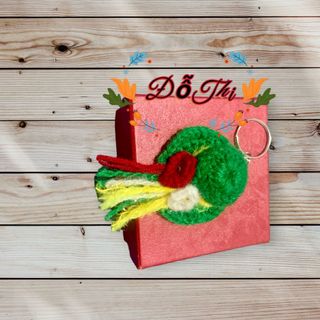 Móc khoá mủ len hàn quốc