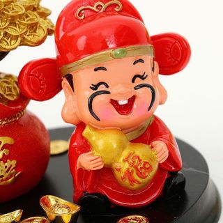 BỘ TƯỢNG ÔNG THẦN TÀI VÀ CÂY KIM TIỀN