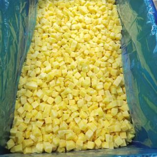 Cung cấp nguyên liệu trái cây đông lạnh - đào vàng đông lạnh cắt hạt lựu
