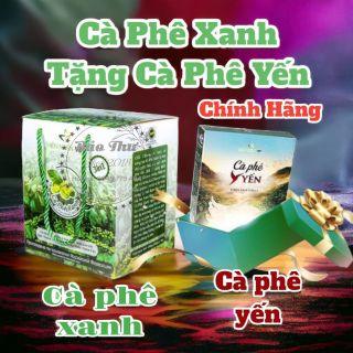 Cafe xanh thiên nhiên việt hộp lớn tặng CAFE YẾN hàng chính hãng 100% date mới giá sỉ