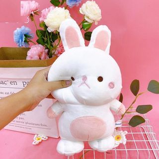 Gấu bông thỏ 28cm - Trắng