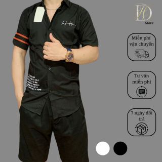 ÁO SƠ MI NAM TAY NGẮN IN HỌA TIẾT