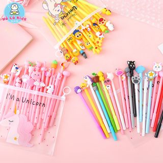 Set 20 Bút Cute Kèm Túi Zip