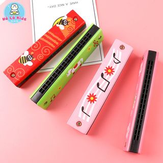 Kèn harmonica đồ chơi cho bé, kèn hamonica 16 lỗ nhiều màu đáng yêu Hồ Lô Kids