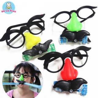 Mắt kính chú hề, mặt nạ thổi râu, trò chơi trêu trọc thú vị Hồ Lô Kids
