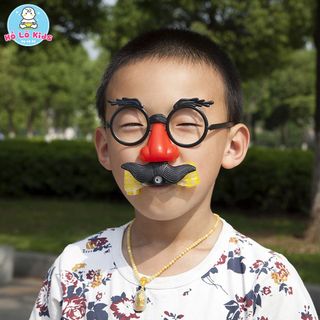 Mắt kính chú hề, mặt nạ thổi râu, trò chơi trêu trọc thú vị Hồ Lô Kids