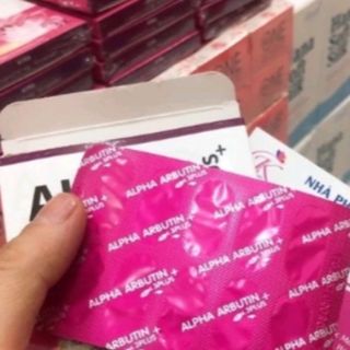 [Hộp = 10 viên] Viên kích trắng alpha Arbutin 3plus Thailand