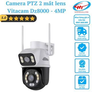 ( TẶNG THẺ NHỚ 64GB UNV)Camera PTZ 2 mắt lens Vitacam DZ8000 4MP giá sỉ