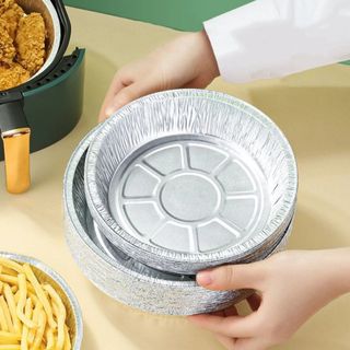 Thùng Đĩa Giấy Bạc 22cm