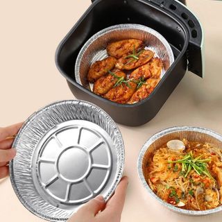 Thùng Đĩa Giấy Bạc 22cm