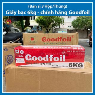 (Bán sỉ 3 hộp/Thùng) Giấy bạc nướng 6Kg Goodfoil (GF004) giá sỉ