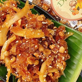 500gr Mứt Khóm thơm sên dừa tắc mix đậu phộng mè rang truyền thống