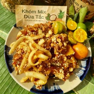 500gr Mứt Khóm thơm sên dừa tắc mix đậu phộng mè rang truyền thống